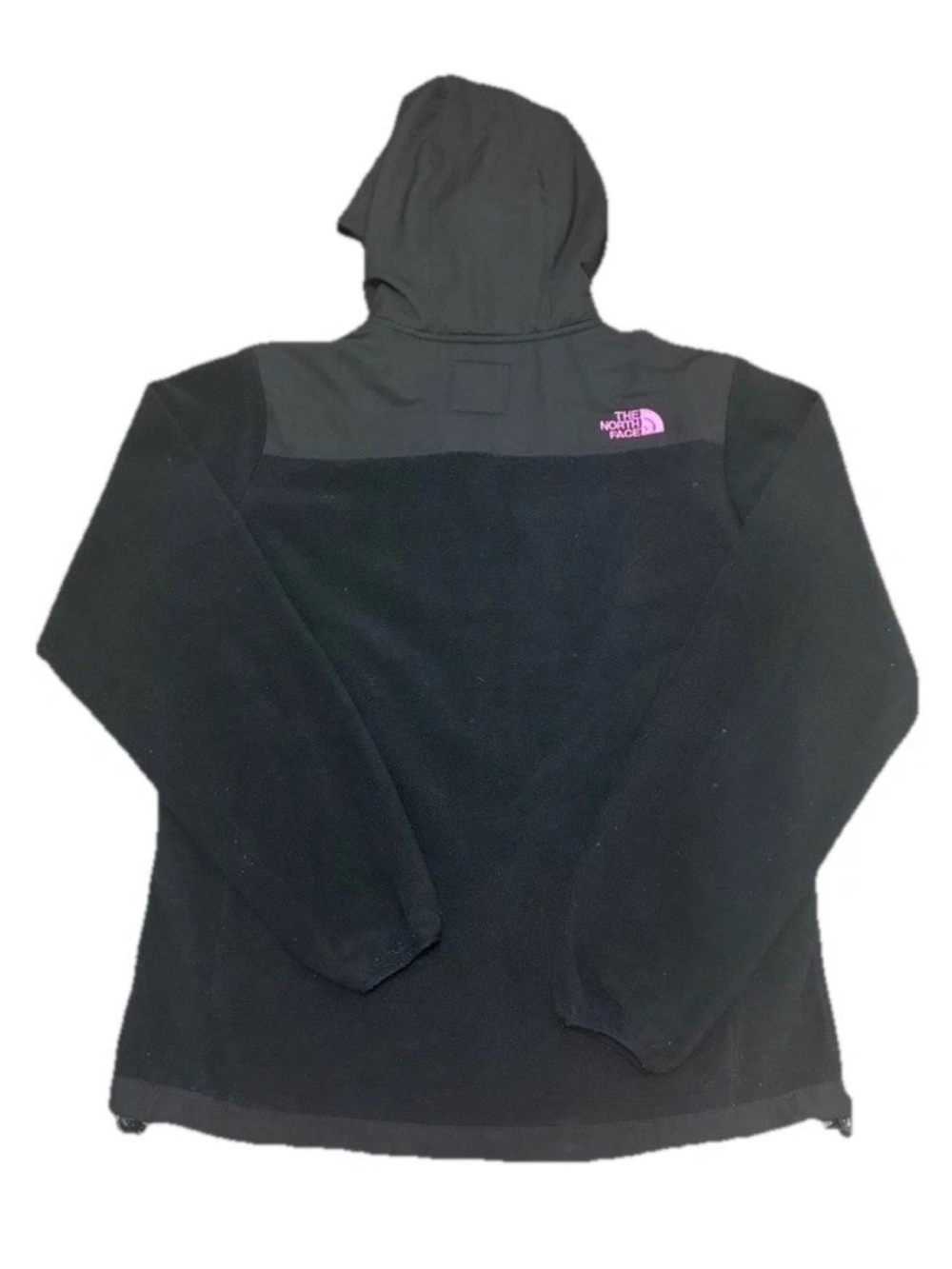 The North Face Women’s Medium Black Pink Zip Up Jacket Hoodie Fleece Softshell - Picture 6 of 8